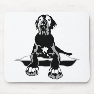 Funny Great Dane Ilios Mousepad