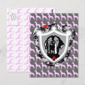 Funny Great Dane Ilios Postkarte (Vorne/Hinten)