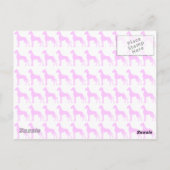 Funny Great Dane Ilios Postkarte (Rückseite)