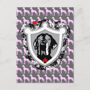 Funny Great Dane Ilios Postkarte