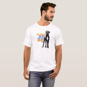 Funny Great Dane Salute T-Shirt (Vorne ganz)