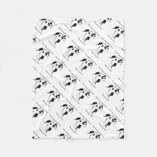 Funny Great Dane verwöhnt Hunde Humor Zitat Fleecedecke (Vorderseite)