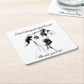 Funny Great Dane verwöhnt Hunde Humor Zitat Rechteckiger Pappuntersetzer (angewinkelt)