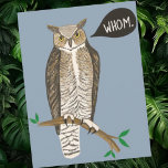 Funny Great Horned Owl WHC Grammar Postkarte<br><div class="desc">Karo aus dieser niedlichen großen Horneule, die deine Grammatik korrigiert. Und vergewissern Sie sich, dass Sie meinen Shop für weitere Produkte und Designs Karo. Sie können immer Ihren eigenen Text hinzufügen. Lass mir Bescheid, wenn du etwas Maßgeschneidert haben möchtest. Wenn du es kaufst, danke! Stellen Sie sicher, dass Sie ein...</div>