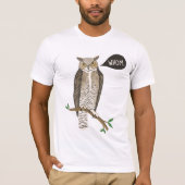 Funny Great Horned Owl WHC Grammar T-Shirt (Vorderseite)