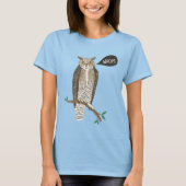 Funny Great Horned Owl WHC Grammar T - Shirt (Vorderseite)
