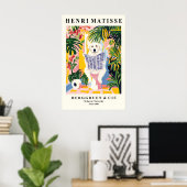 Funny Great Pyrenees Art Print – Matisse Style Poster (Heimbüro)