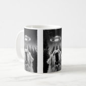 Funny Great Pyrenees Ufo Selfie Kaffeetasse (Vorderseite Links)