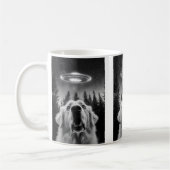 Funny Great Pyrenees Ufo Selfie Kaffeetasse (Links)