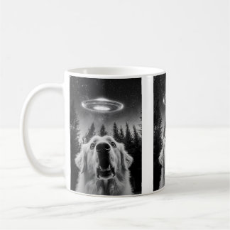 Funny Great Pyrenees Ufo Selfie Kaffeetasse