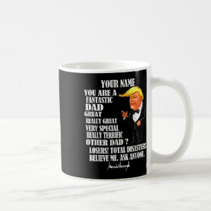 Funny Great Vater Donald Trump Fathers Day T-Shirt Kaffeetasse