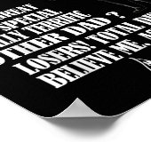 Funny Great Vater Donald Trump Fathers Day T-Shirt Poster (Ecke)