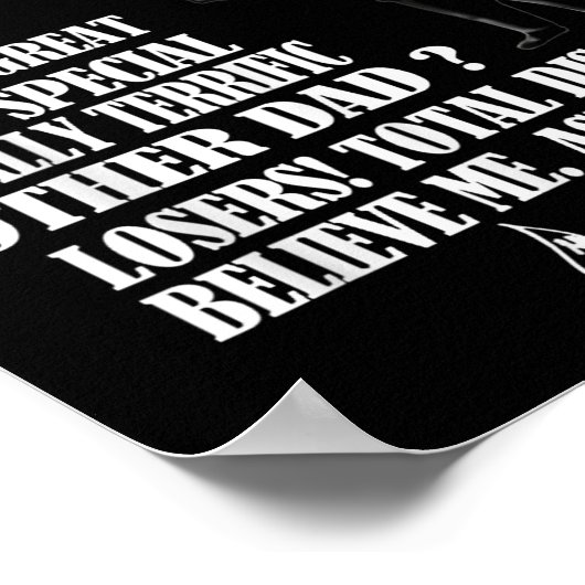 Funny Great Vater Donald Trump Fathers Day T-Shirt Poster (Ecke)