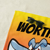 Funny Great White Shark Beach Handtuch (Beispiel)