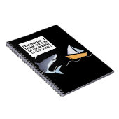 Funny Great White Shark Teeth Bite Notizblock (Rechte Seite)