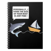 Funny Great White Shark Teeth Bite Notizblock (Vorderseite)