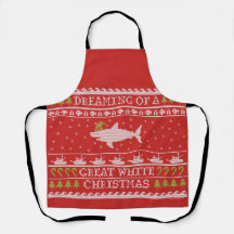 Funny Great White Shark Weihnachten Ugly Sweater