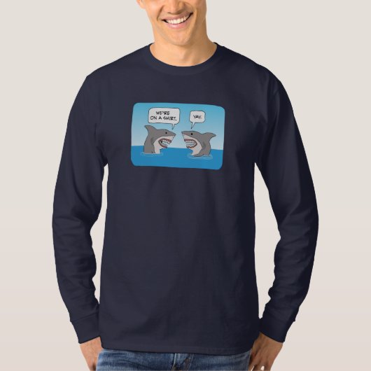 Funny Great White Sharks im T - Shirt des Ozeans (Vorderseite)