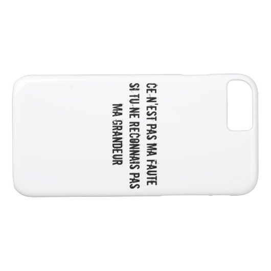 Funny Greatness in Französisch Case-Mate iPhone Hülle (Rückseite (Horizontal))