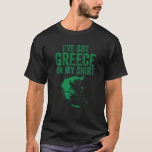 Funny Greece Karte Geschenk für Europa Griechenlan T-Shirt