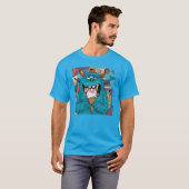 Funny Greedy Monster frisst Eiscreme T-Shirt (Vorne ganz)