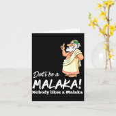 Funny Greek Don't Be A Malaka Nobody Likes Malaka  Karte (Gelbe Blume)