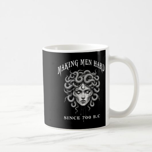 Funny Greek Mythology Medusa Making Men Hard Since Kaffeetasse (Rechts)