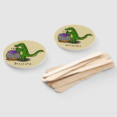 Funny Green Alligator Koch Cartoon Fächer (Non-assembled)