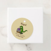 Funny Green Alligator Koch Cartoon Geschenkanhänger (Beispiel)