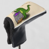Funny Green Alligator Koch Cartoon Golf Headcover (3/4 Vorderseite)