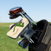 Funny Green Alligator Koch Cartoon Golf Headcover (In Situ)