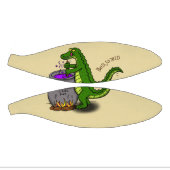 Funny Green Alligator Koch Cartoon Mini Basketball (Panele)