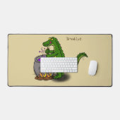 Funny Green Alligator Koch Cartoon Schreibtischunterlage (Tastatur & Maus)