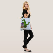 Funny Green Alligator Koch Cartoon Tasche (Am Model)