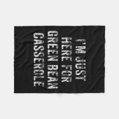 Funny Green Bean Cerole Thanksgiving Dinner Gift  Fleecedecke (Vorderseite (Horizontal))