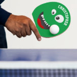 Funny Green Beängstigend Face Novelty Personalisie Tischtennis Schläger<br><div class="desc">Fun grün beängstigendes Monster Gesicht Neuheit personalisierte Tischtennisschläger von Ricaso</div>