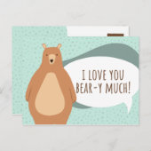 Funny Green Beer Liebe You Postkarte (Vorne/Hinten)