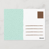 Funny Green Beer Liebe You Postkarte (Rückseite)