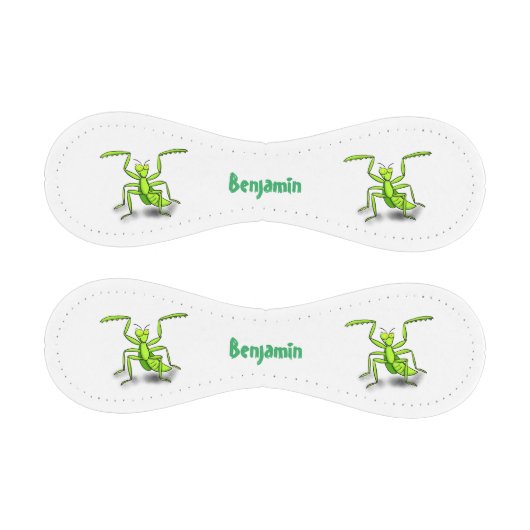 Funny green beten mantis Cartoon Illustration Baseball (Paneele)