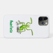 Funny green beten mantis Cartoon Illustration Case-Mate iPhone Hülle (Rückseite (Horizontal))