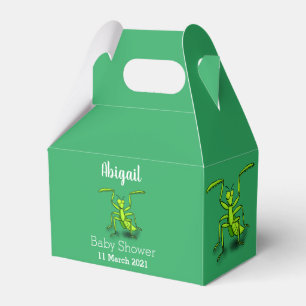 Funny green beten mantis Cartoon Illustration Geschenkschachtel