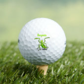 Funny green beten mantis Cartoon Illustration Golfball (Insitu T-Shirt)