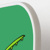 Funny green beten mantis Cartoon Illustration Pickleball Schläger (Linke Seite)