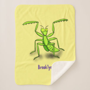 Funny green beten mantis Cartoon Illustration Sherpadecke