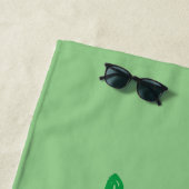 Funny green beten mantis Cartoon Illustration Strandtuch (Beispiel)