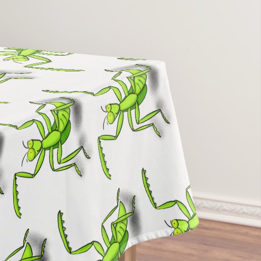 Funny green beten mantis Cartoon Illustration Tischdecke (Beispiel)