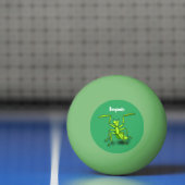 Funny green beten mantis Cartoon Illustration Tischtennisball (Netto)