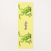 Funny green beten mantis Cartoon Illustration Yogamatte (Vorderseite)