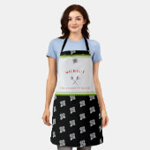 Funny Green Black The Spaghetti Queen Schürze (Getragen)