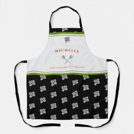Funny Green Black The Spaghetti Queen Schürze